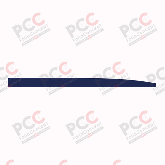 Aufkleber Bauchbinde 4200 mm dunkelblau rechts