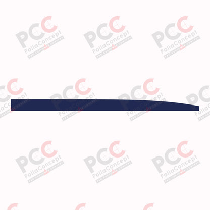 Aufkleber Bauchbinde 4350 mm dunkelblau rechts
