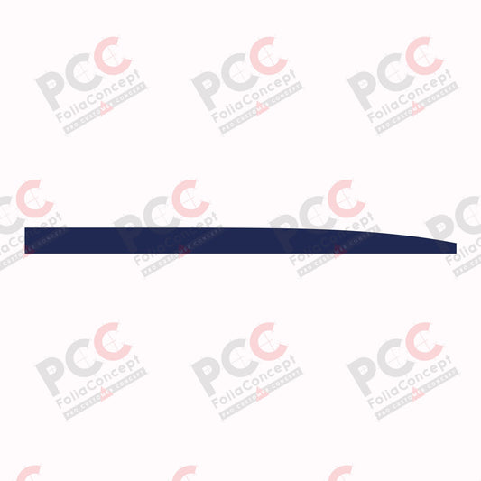 Aufkleber Bauchbinde 4350 mm dunkelblau rechts