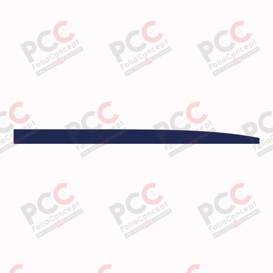 Aufkleber Bauchbinde 4400 mm dunkelblau rechts