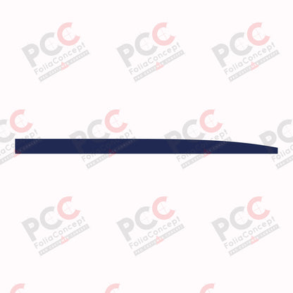Aufkleber Bauchbinde 4500 mm dunkelblau rechts