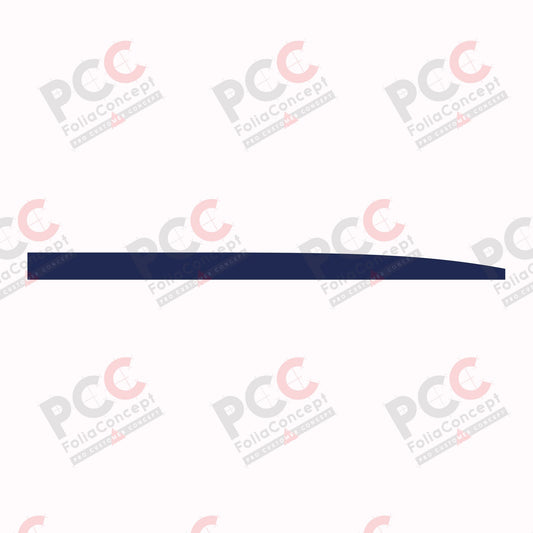 Aufkleber Bauchbinde 4500 mm dunkelblau rechts