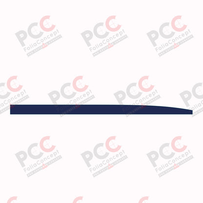 Aufkleber Bauchbinde 5100 mm dunkelblau rechts
