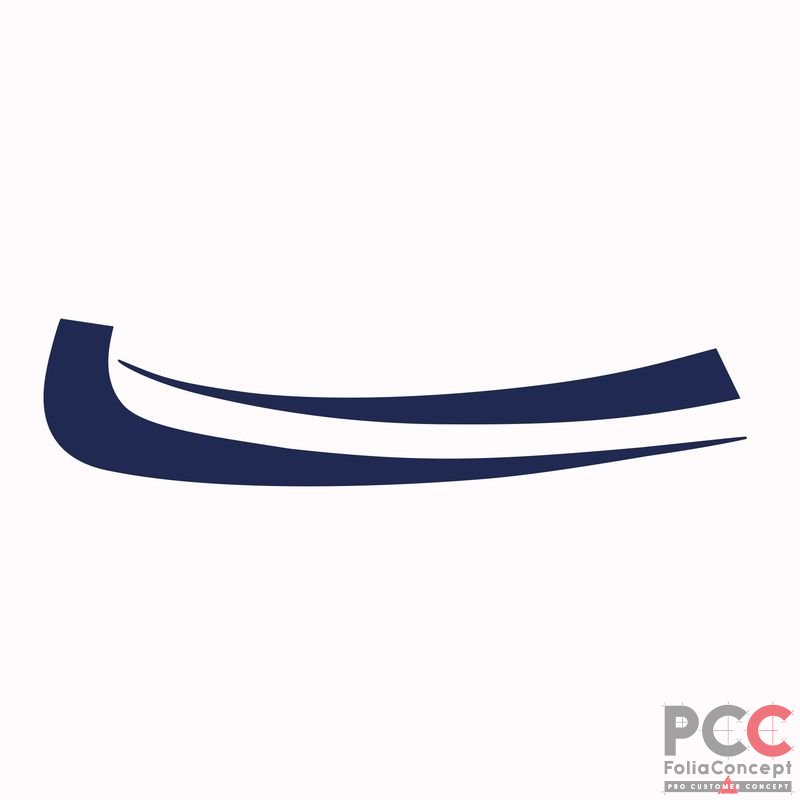 Aufkleber Design Auge A/B 2-tlg blau links