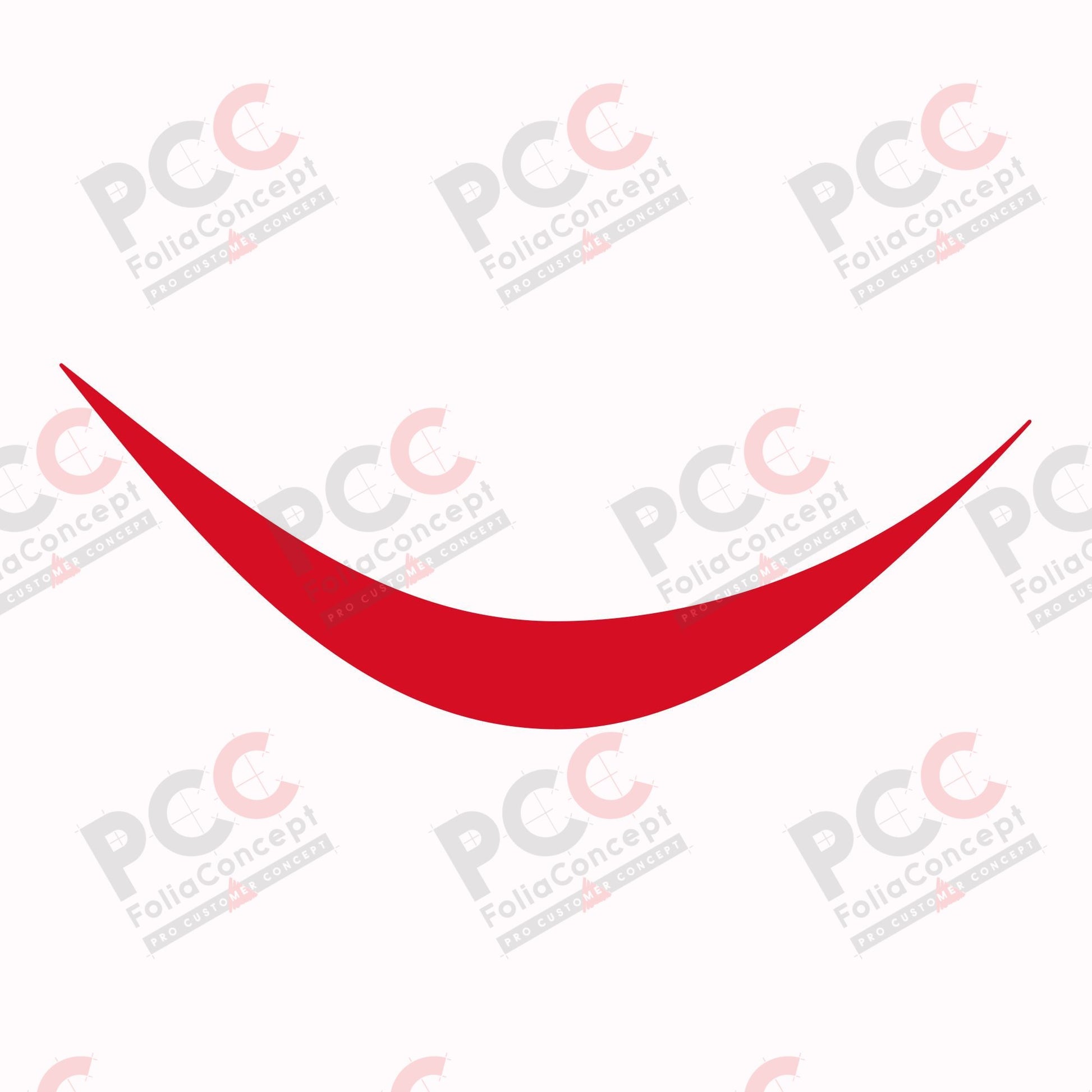 Aufkleber Design Auge C rot links