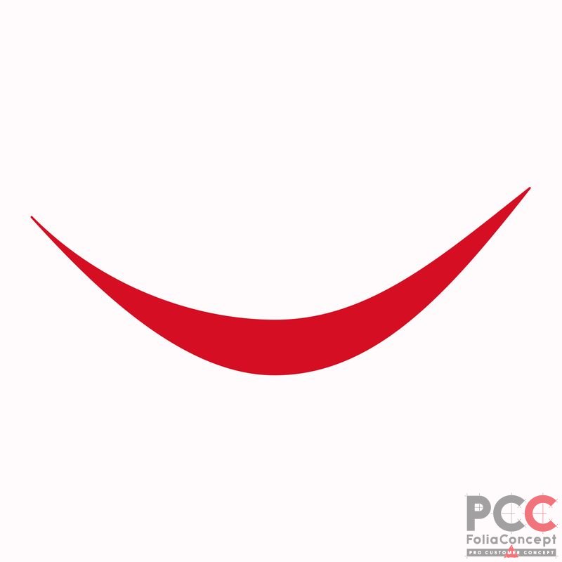 Aufkleber Design Auge C rot rechts