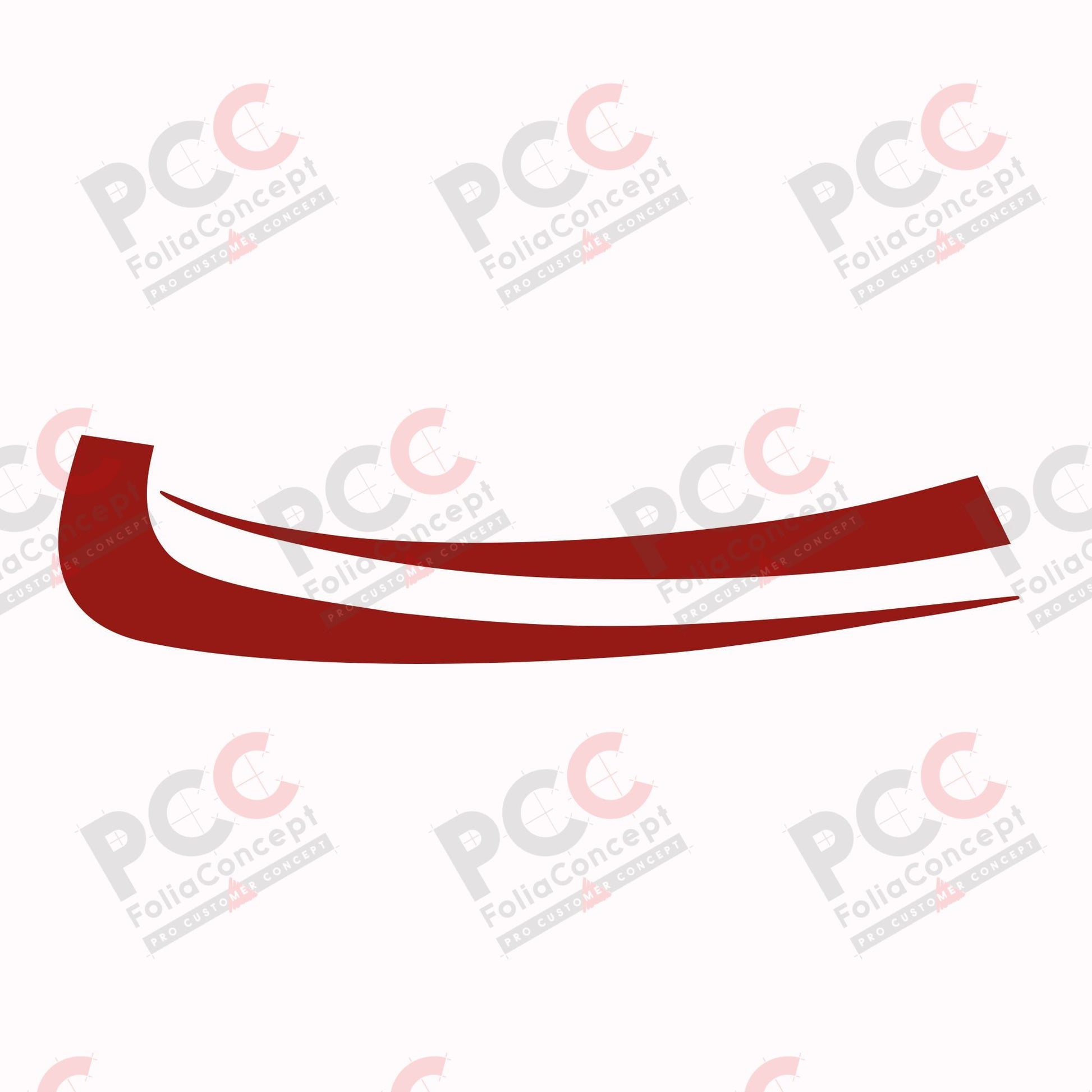 Aufkleber Design Auge A/B 2-tlg rotbraun links