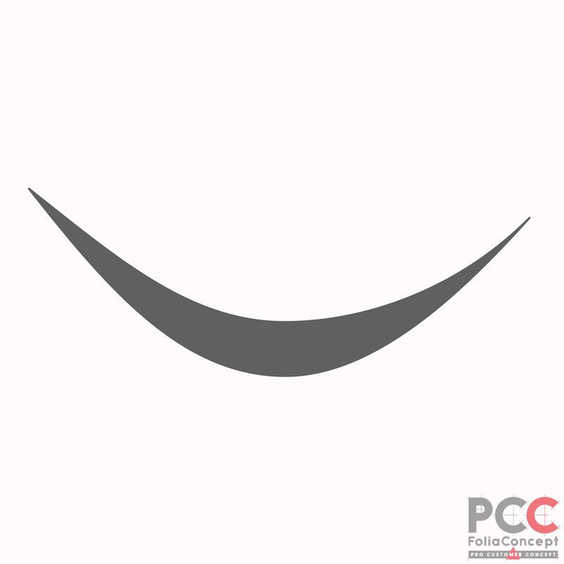 Aufkleber Design Auge C grau links