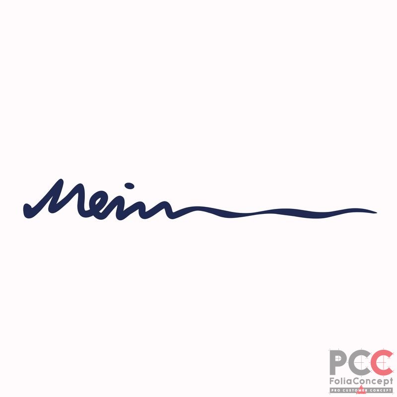 Schriftzug - Mein - dunkelblau