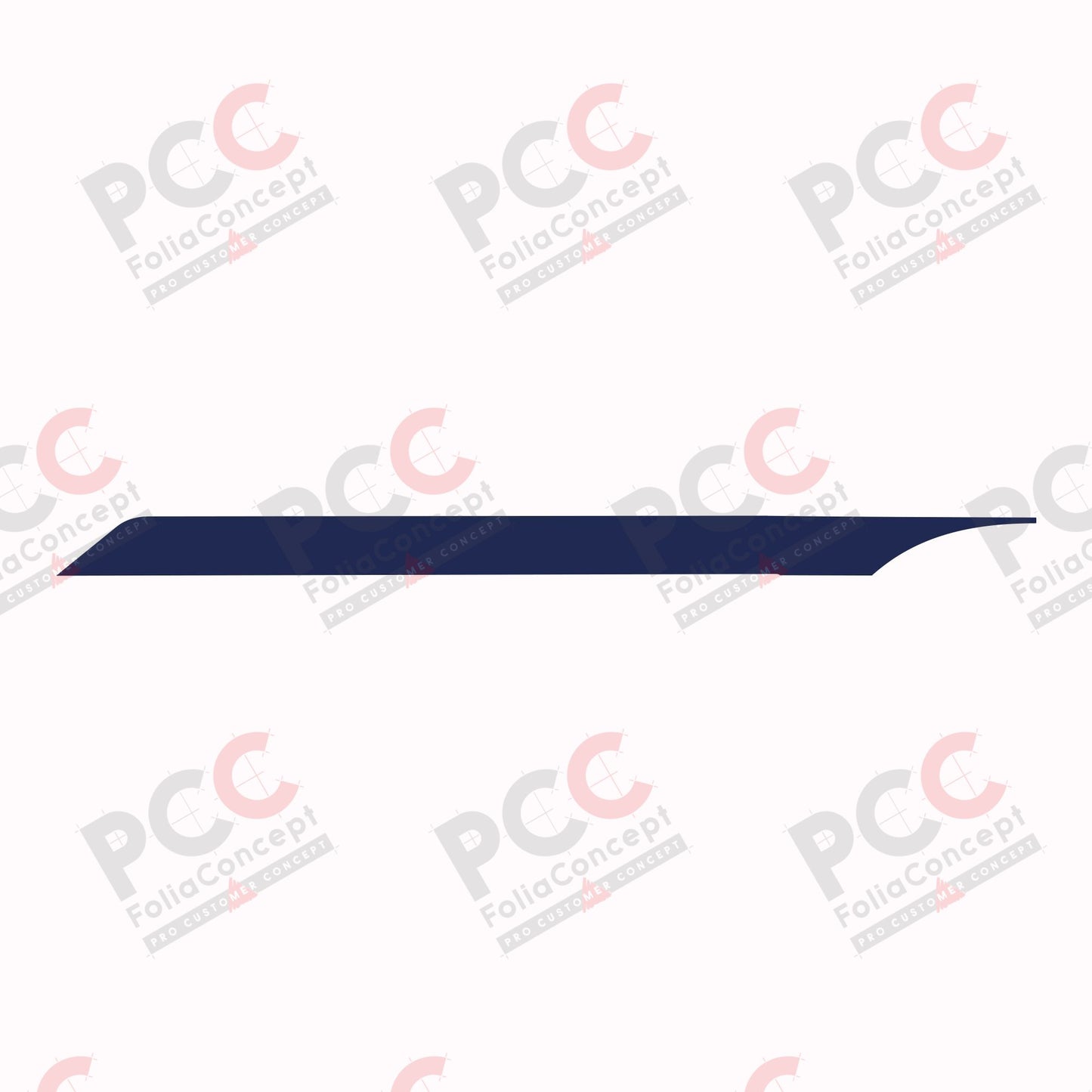Aufkleber Dach/Haube AK Fiat blau links