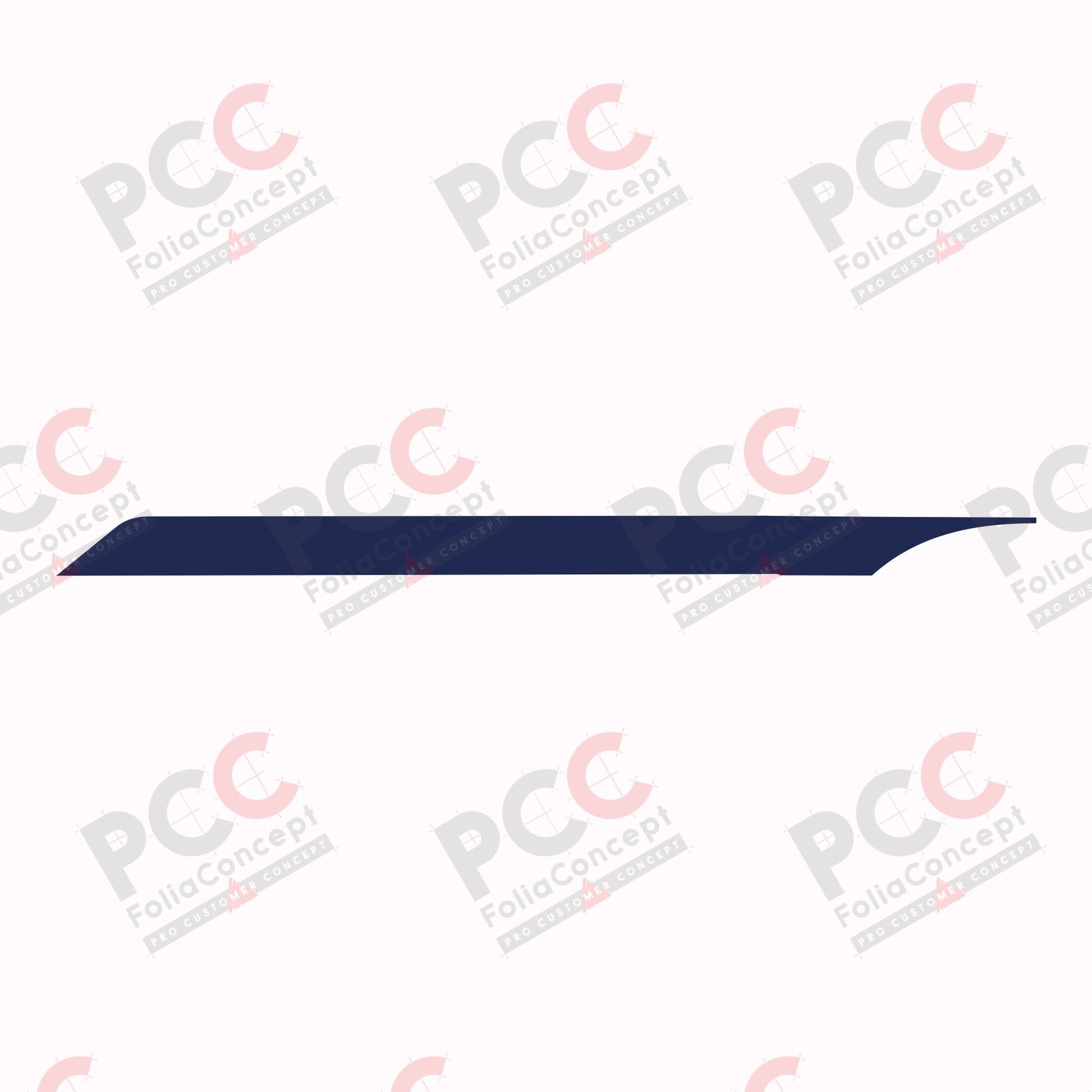 Aufkleber Dach/Haube AK Fiat blau links