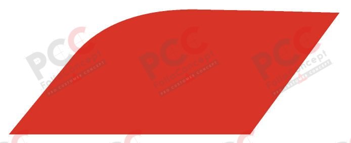 Aufkleber Fiat Van Nupsi Design Linie rot links