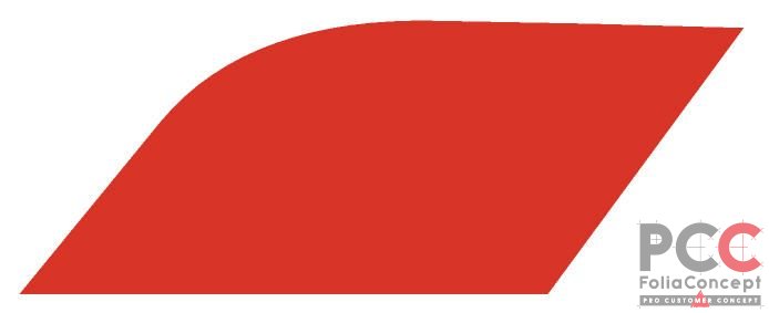 Aufkleber Fiat Van Nupsi Design Linie rot links