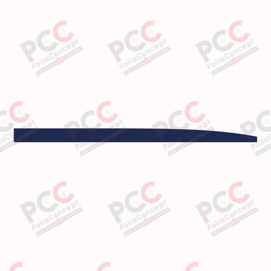 Aufkleber Bauchbinde 4550mm blau rechts