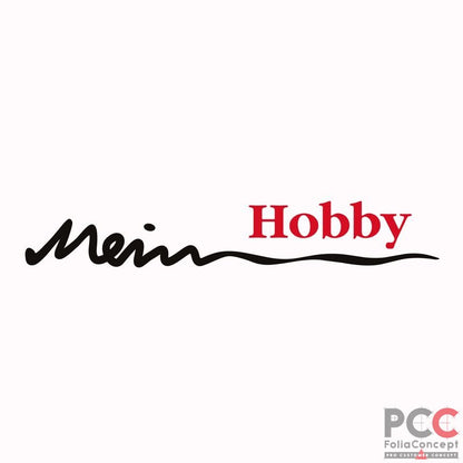 Schriftzug - Mein Hobby - schwarz/rot