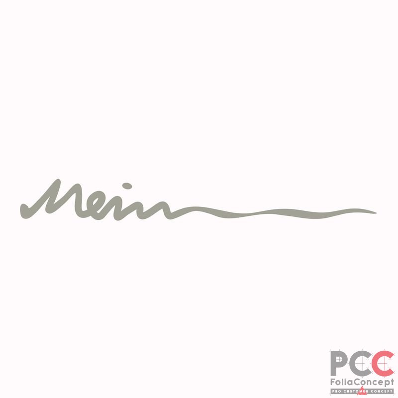 Schriftzug - Mein - champagner