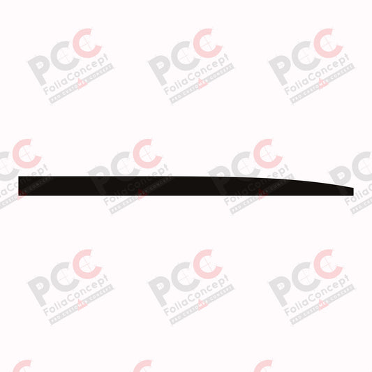 Aufkleber Bauchbinde 4500 mm schwarz rechts
