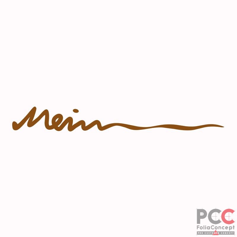 Schriftzug - Mein - bronze