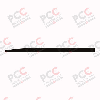 Aufkleber Bauchbinde 5600 mm schwarz links