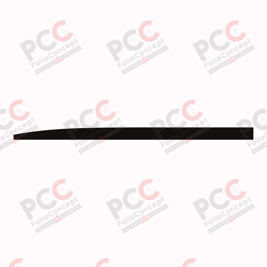 Aufkleber Bauchbinde 5600 mm schwarz links