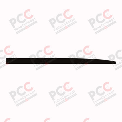 Aufkleber Bauchbinde 5600 mm schwarz rechts