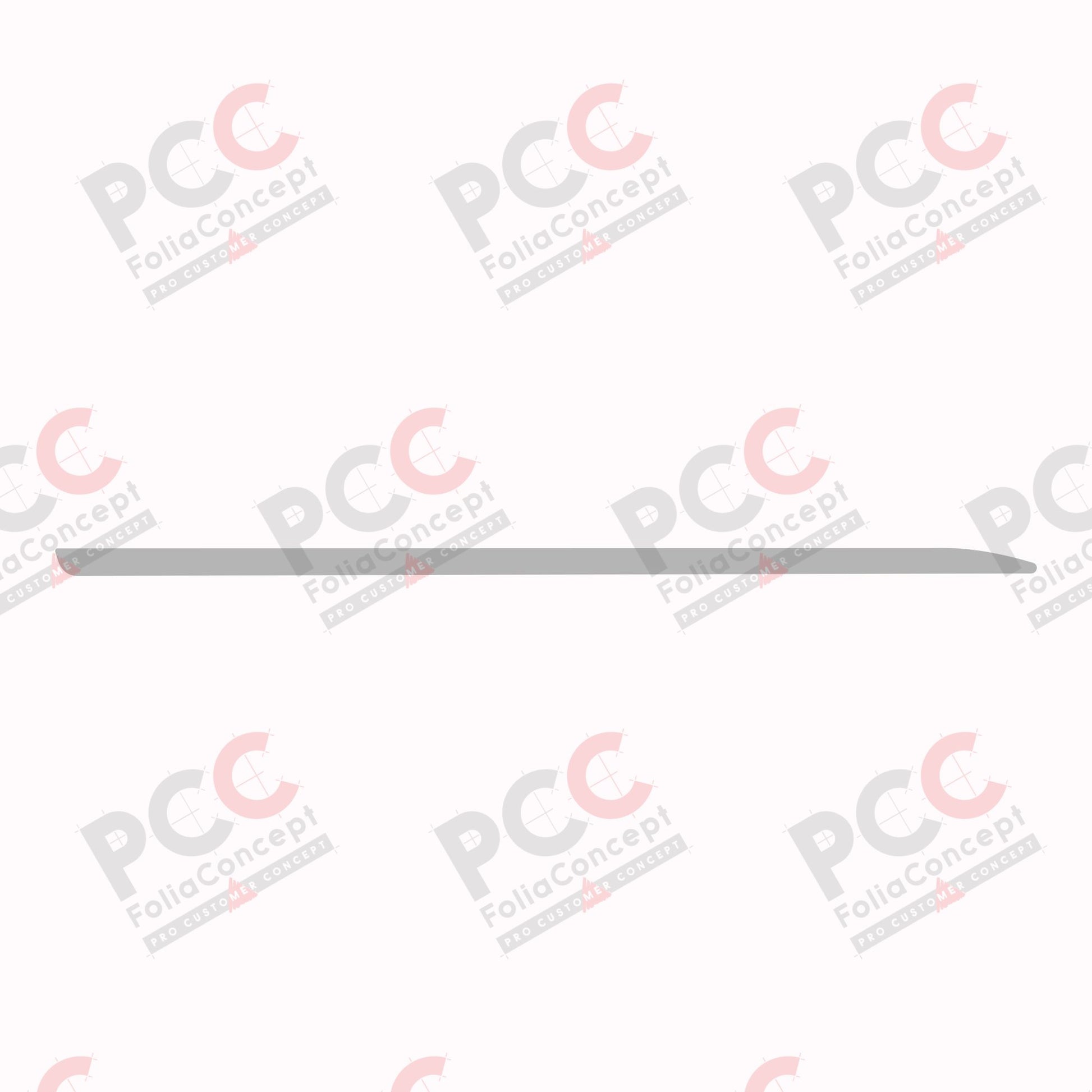 Chromstreifen 16x560mm spitz ausl. BFS
