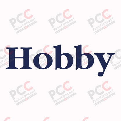 Logo-Heckaufkleber Hobby 285x57mm stahlb