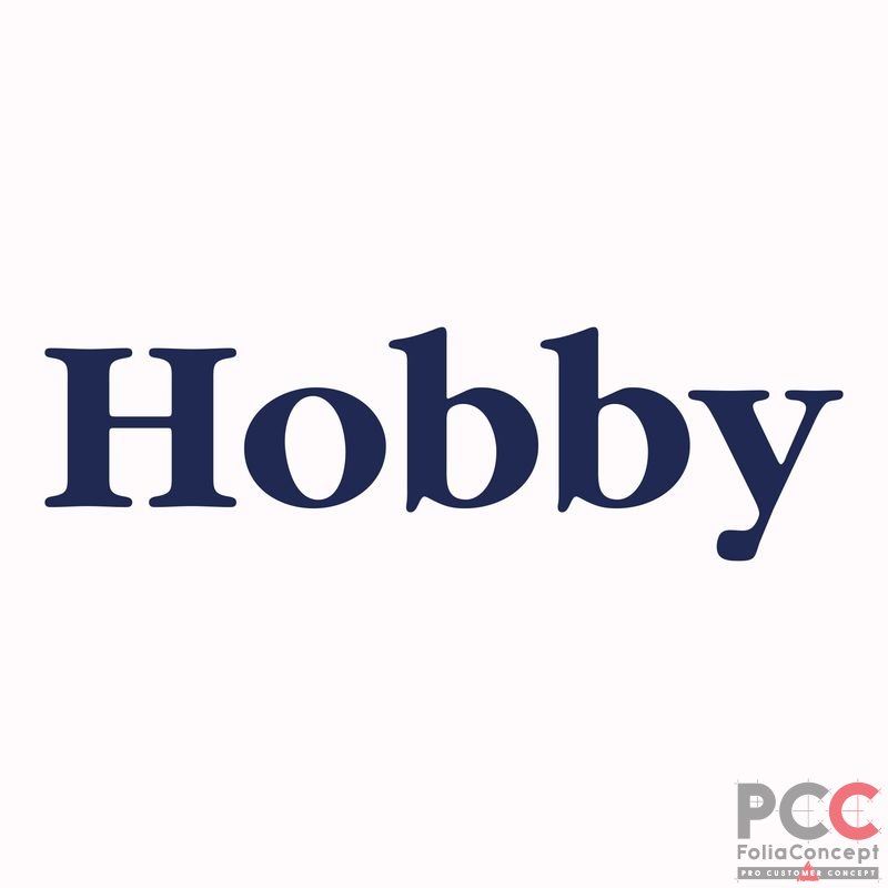 Logo-Heckaufkleber Hobby 285x57mm stahlb