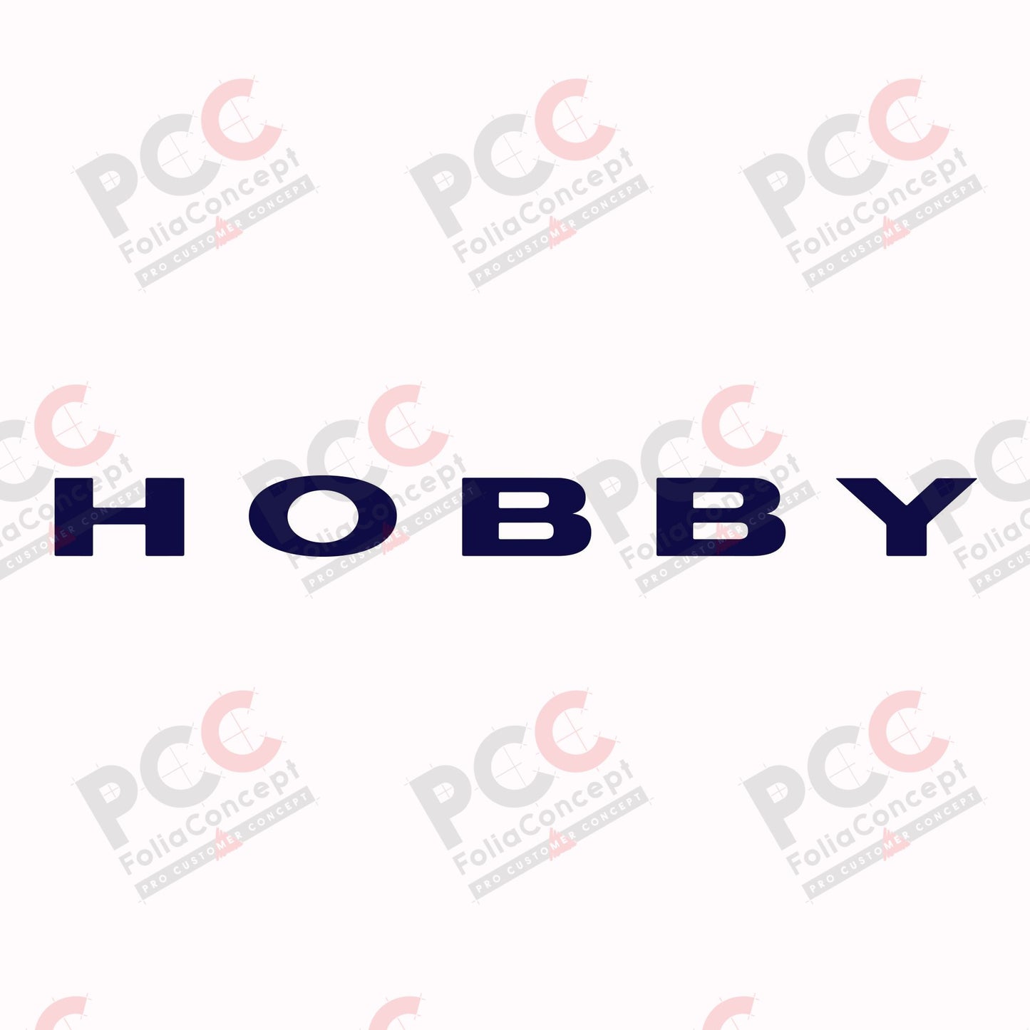 Logo-Heckaufkleber Hobby 557x47mm stahlb