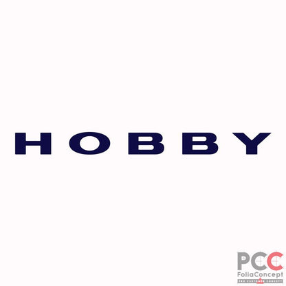 Logo-Heckaufkleber Hobby 557x47mm stahlb