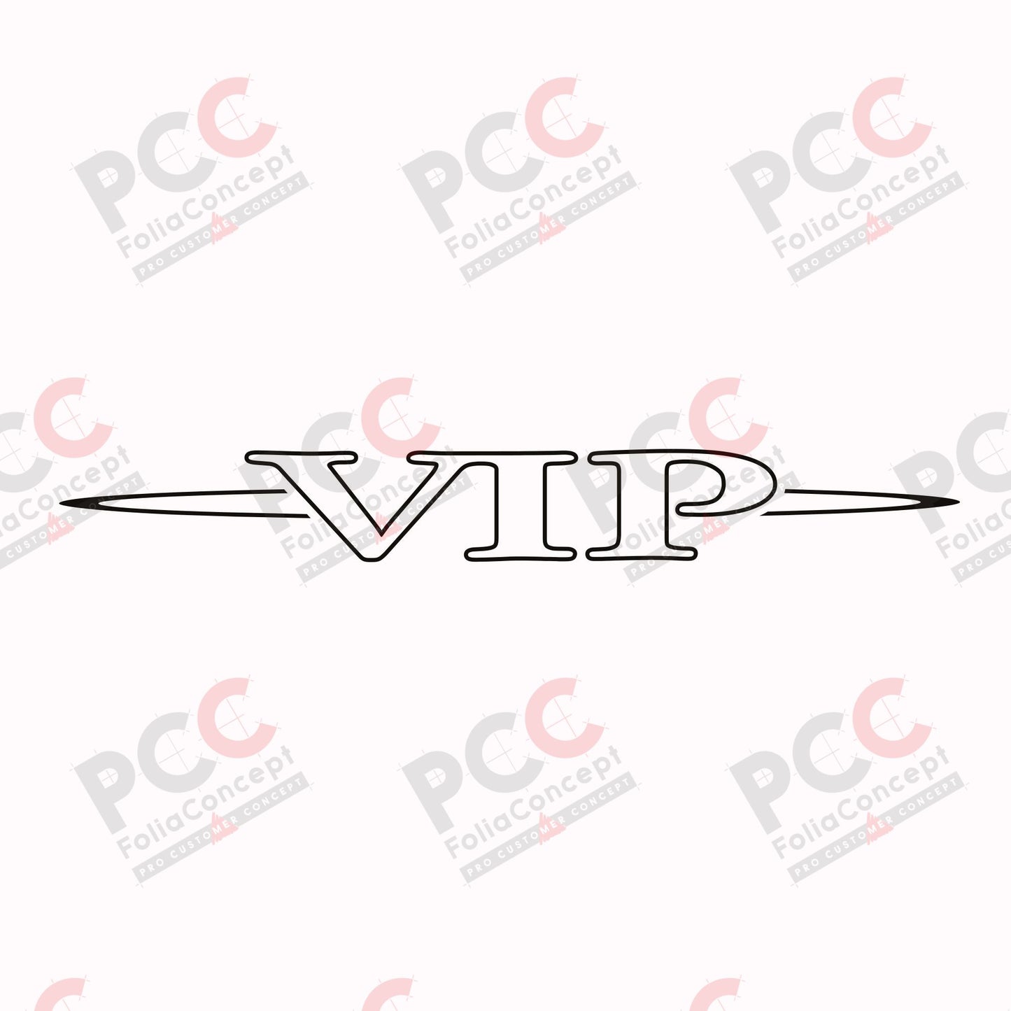 Aufkleber Seitenemblem - VIP -