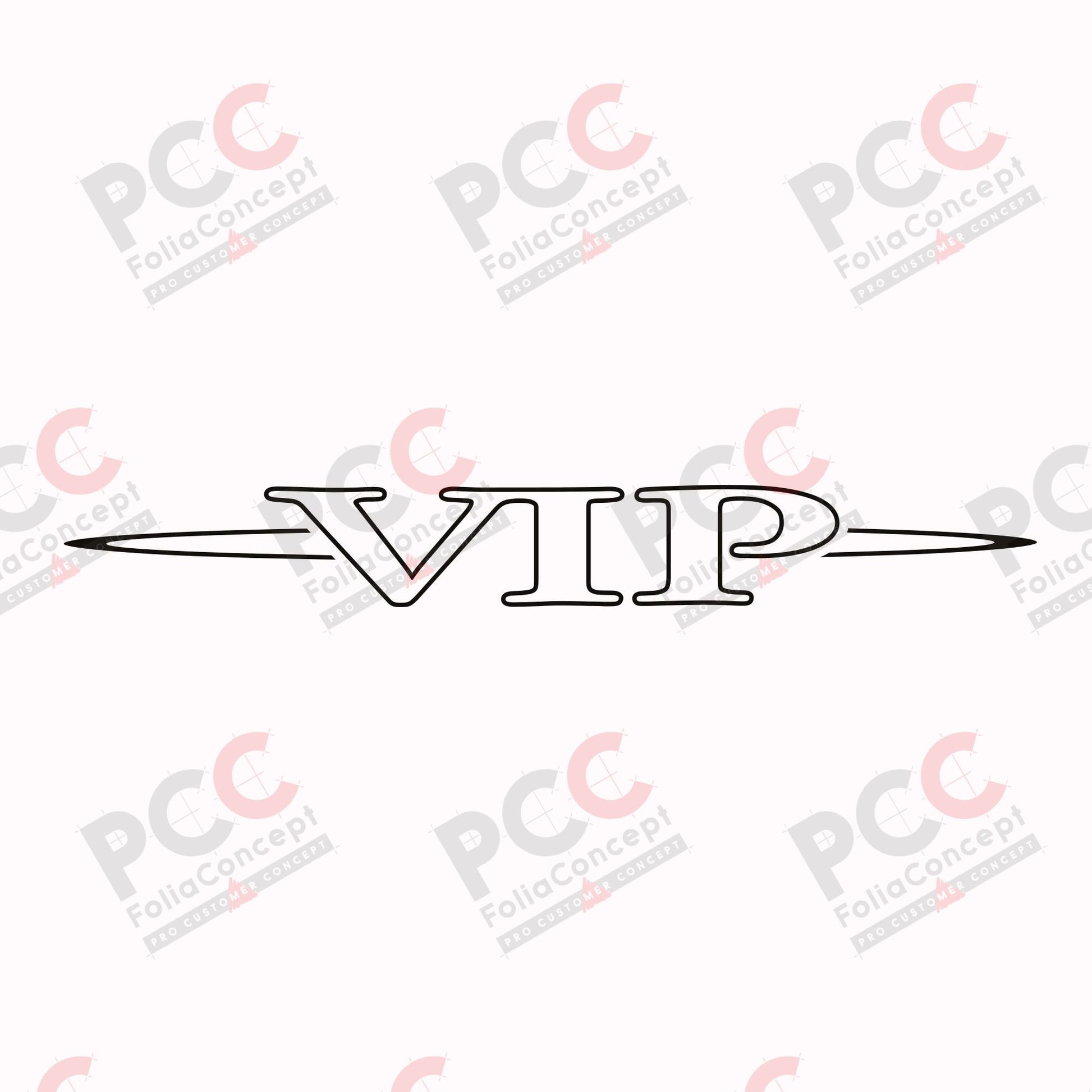 Aufkleber Seitenemblem - VIP -