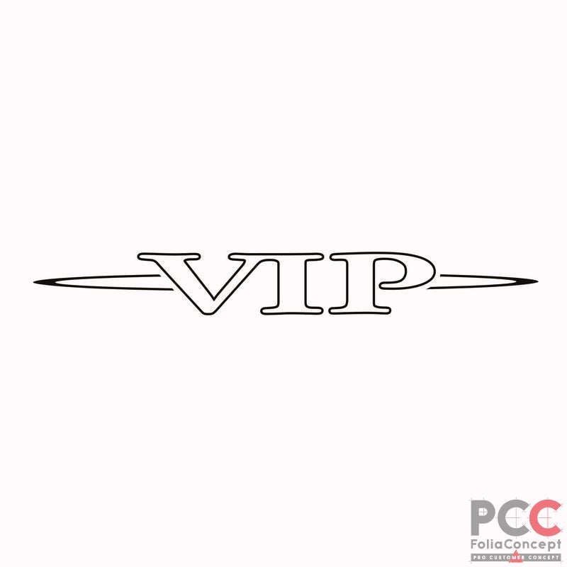 Aufkleber Seitenemblem - VIP -