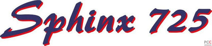 Schriftzug - Sphinx 725 - grau/rot