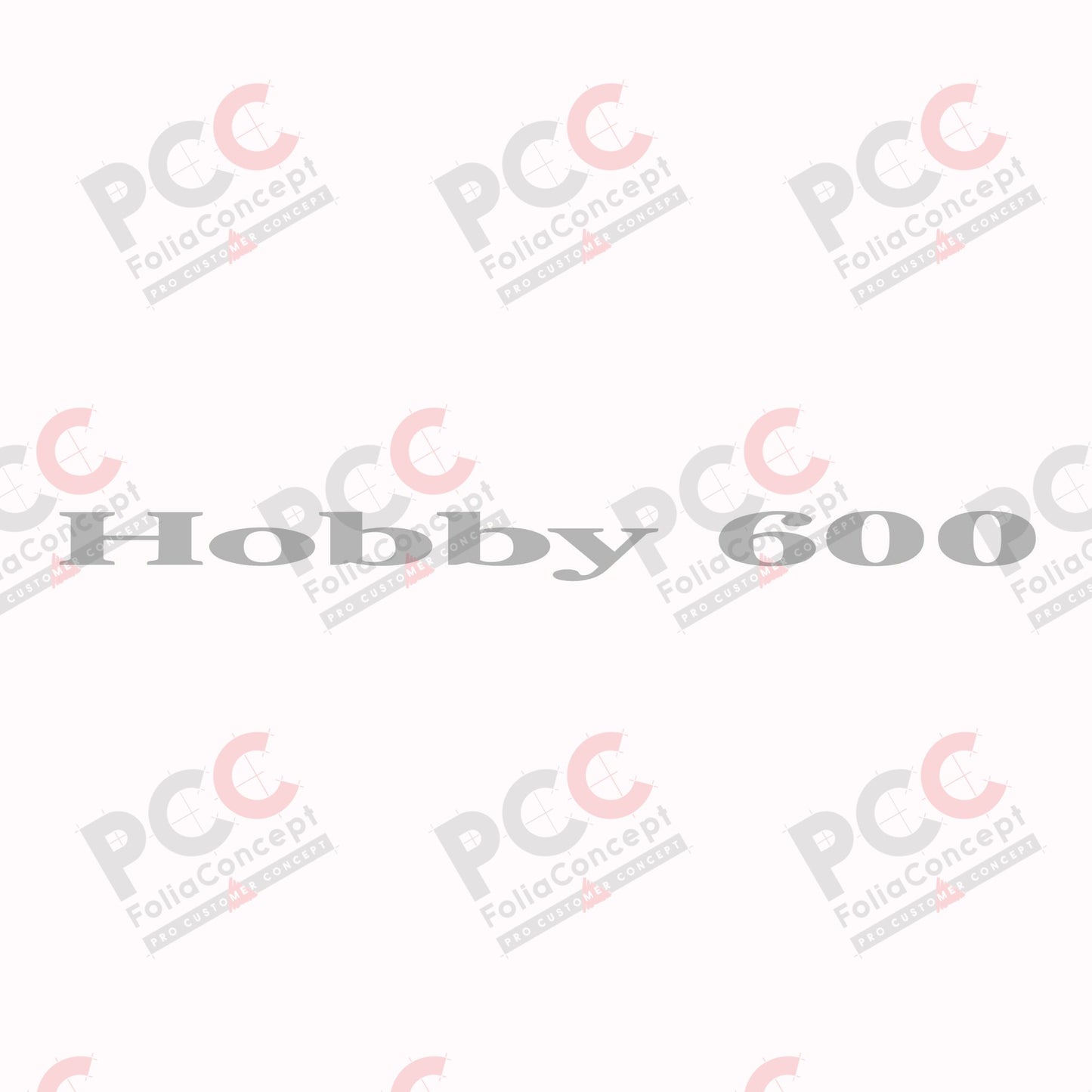 Hobby Schriftzug 600 silber Länge: 1300