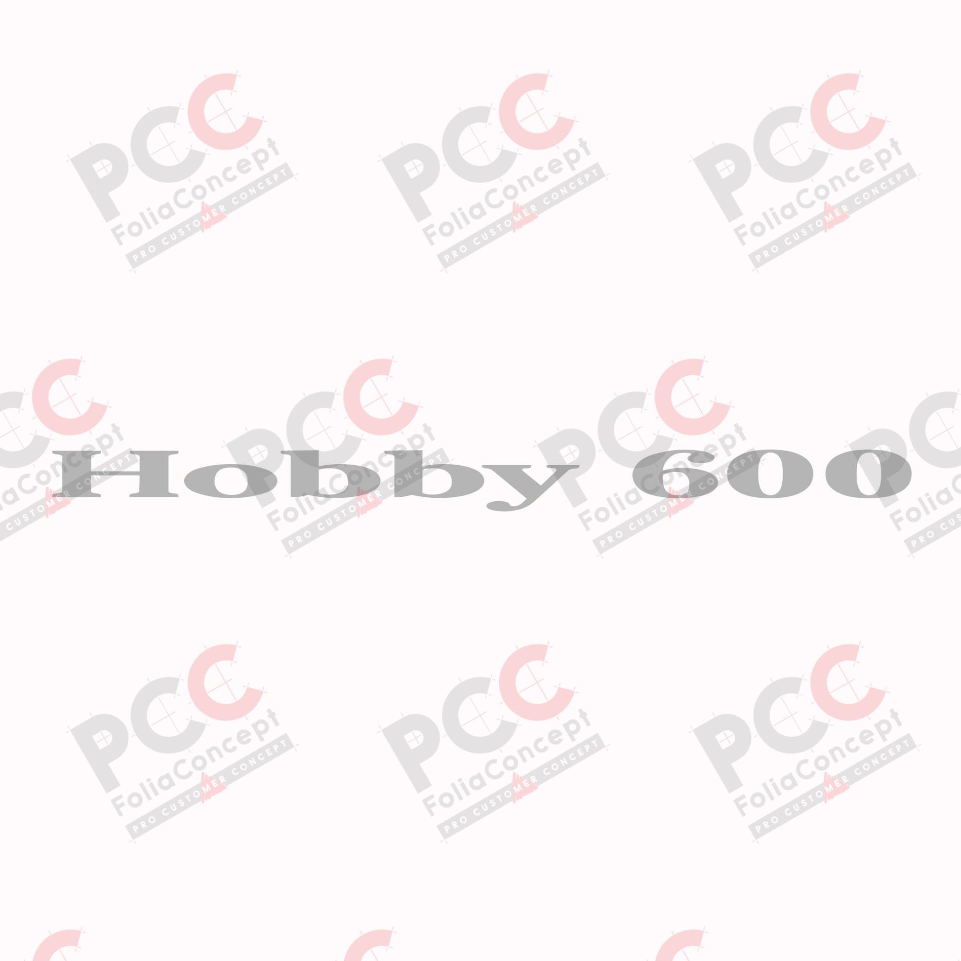 Hobby Schriftzug 600 silber Länge: 1300
