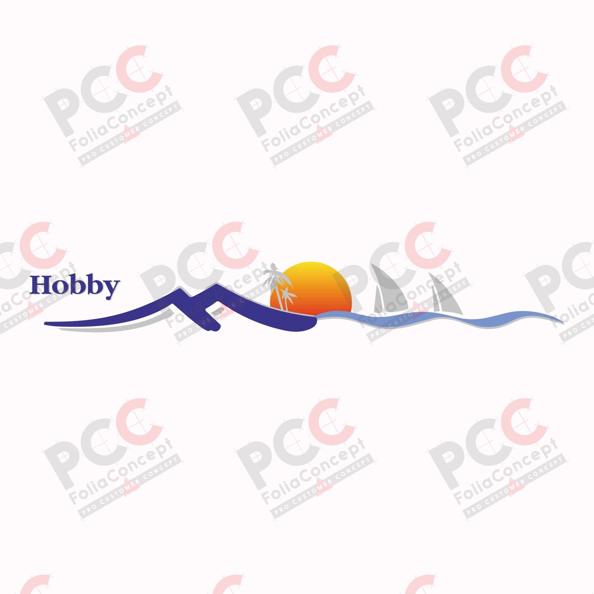 Hobby Wohnwagen - Seitenemblem Sonne rechts 800mm - 2700620003
