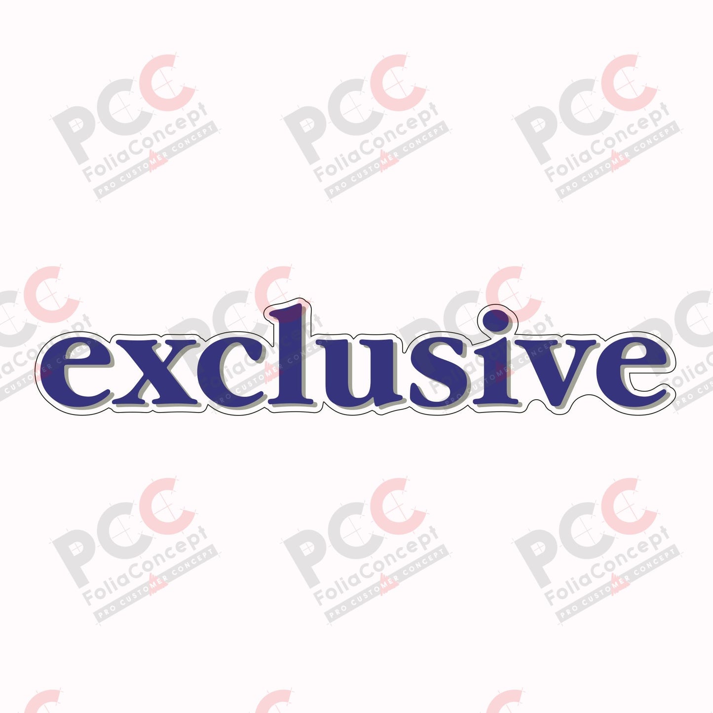 Schriftzug - exclusive -