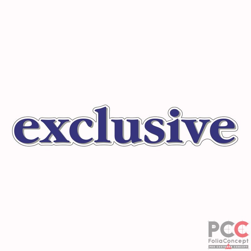 Schriftzug - exclusive -
