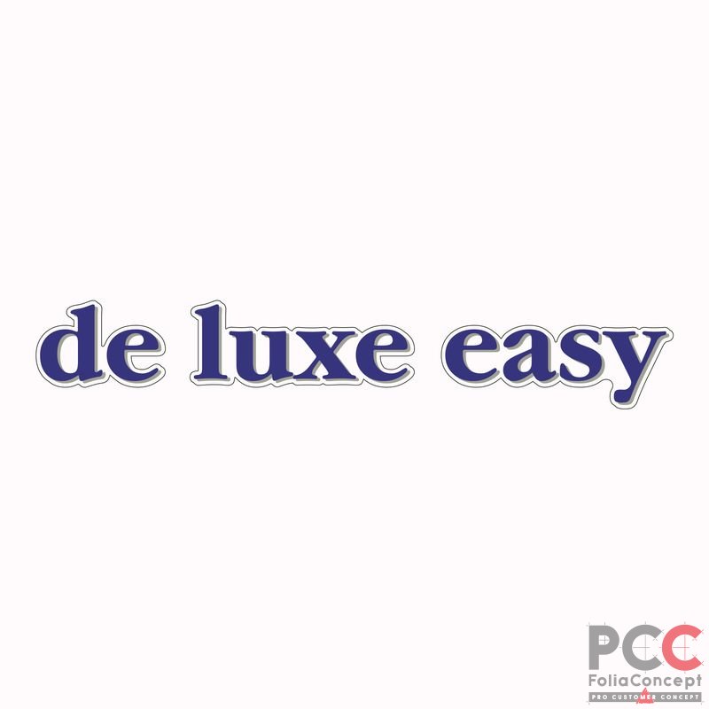 Schriftzug - de luxe easy -