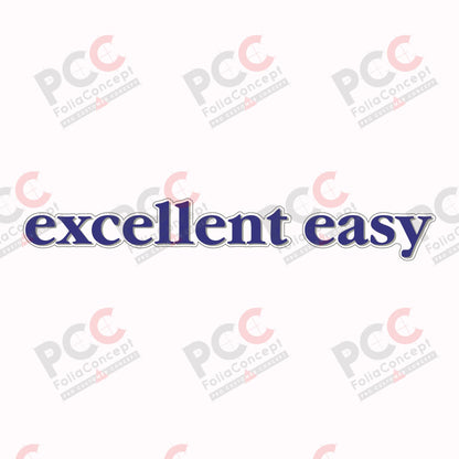 Schriftzug - excellent easy -