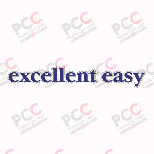 Schriftzug - excellent easy -