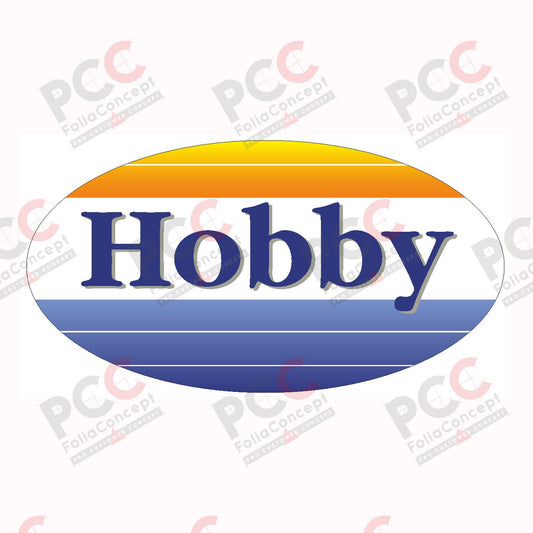 Hobby Wohnwagen Logo Bugaufkleber 2007 transparent, 4/c. - 2700510007