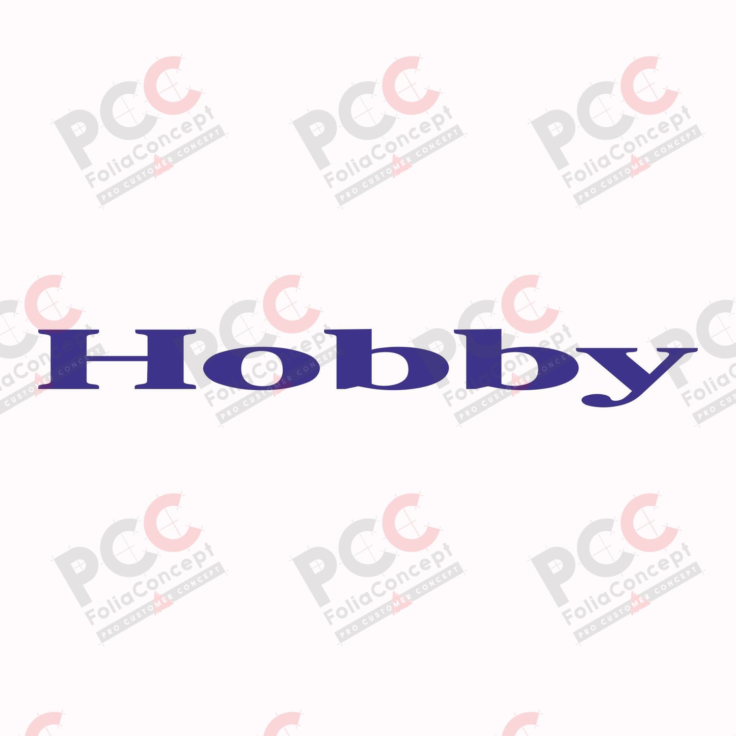 Logo Bugaufkleber Hobby blau