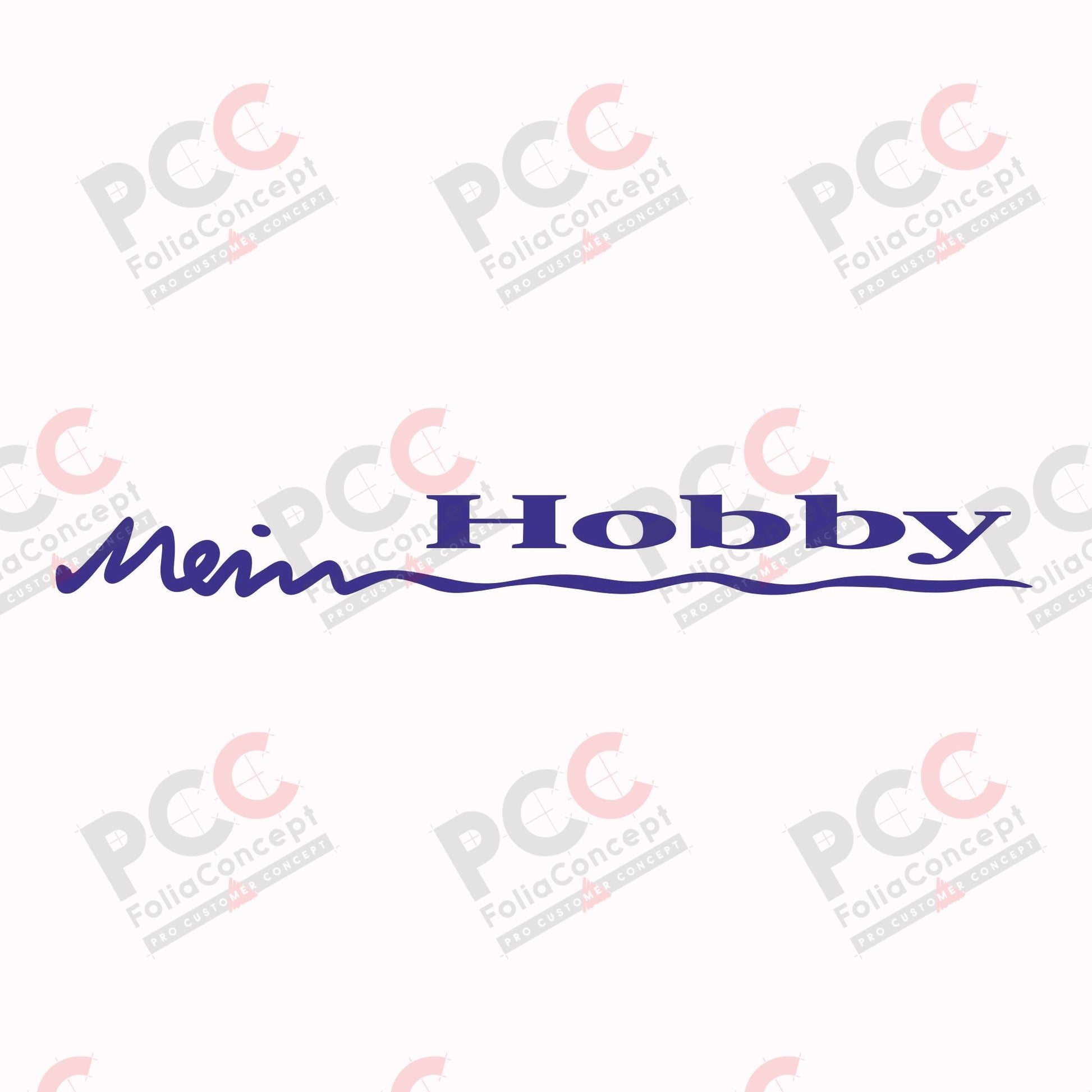 Hobby Wohnwagen Logo Heck 'Mein Hobby' blau Saison 08/09 - 2700210009