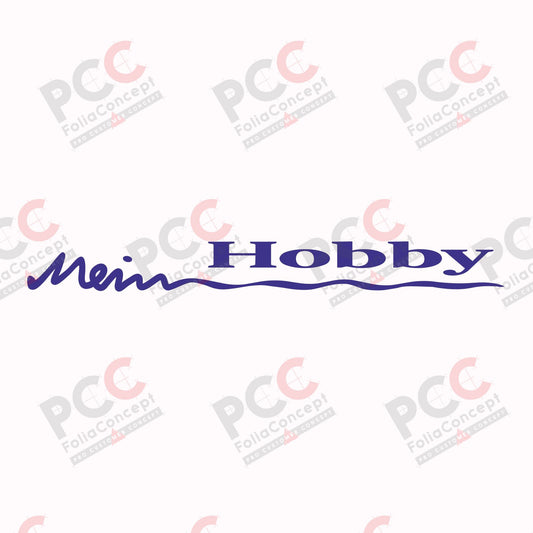 Hobby Wohnwagen Logo Heck 'Mein Hobby' blau Saison 08/09 - 2700210009