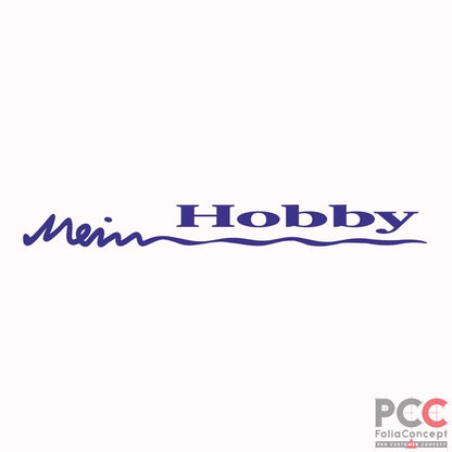 Hobby Wohnwagen Logo Heck 'Mein Hobby' blau Saison 08/09 - 2700210009