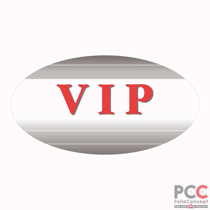 Logo Bugaufkleber - VIP - silber/anthrazit