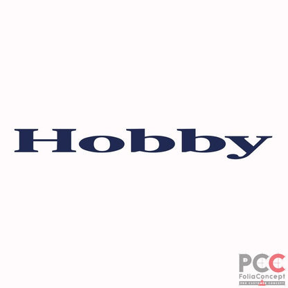 Logo Bugaufkleber Hobby 700x83mm stahlbl