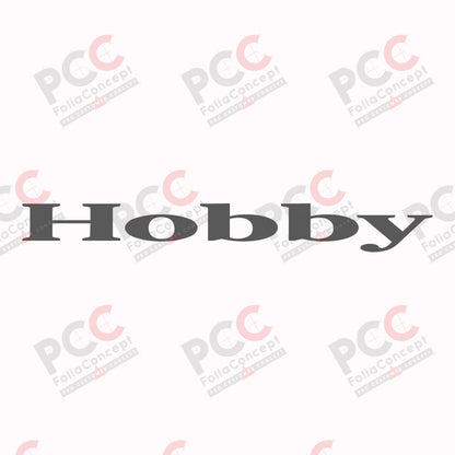 Logo Bugaufkleber Hobby 700x83mm anthral